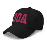 30A Rosemary Beach Florida Embroidered Dad Hat College Varsity Letter | Flamingo Pink Thread - CRE PYT