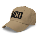 MCO Airport Code Embroidered Dad Hat | Black Thread