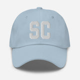 SC South Carolina Embroidered Dad Hat | Black Thread