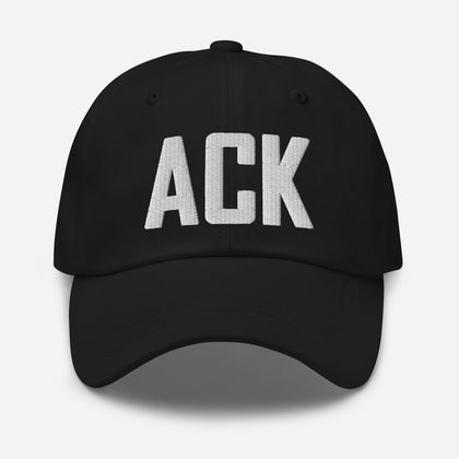 ACK Airport Code Embroidered Dad Hat Nantucket Massachusetts - CRE PYT