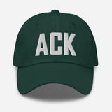 ACK Airport Code Embroidered Dad Hat Nantucket Massachusetts - CRE PYT
