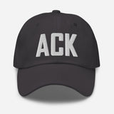 ACK Airport Code Embroidered Dad Hat Nantucket Massachusetts - CRE PYT