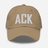ACK Airport Code Embroidered Dad Hat Nantucket Massachusetts - CRE PYT