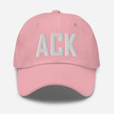 ACK Airport Code Embroidered Dad Hat Nantucket Massachusetts - CRE PYT