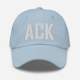 ACK Airport Code Embroidered Dad Hat Nantucket Massachusetts - CRE PYT