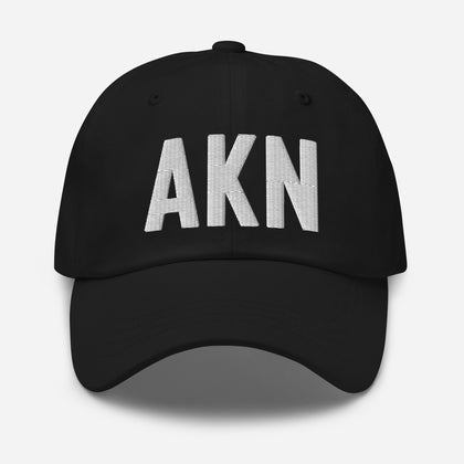 AKN Airport Code Embroidered Dad Hat King Salmon Alaska - CRE PYT