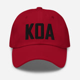 KOA Airport Code Embroidered Dad Hat Kailua Kona Hawaii - CRE PYT