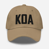 KOA Airport Code Embroidered Dad Hat Kailua Kona Hawaii - CRE PYT