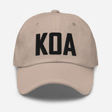 KOA Airport Code Embroidered Dad Hat Kailua Kona Hawaii - CRE PYT