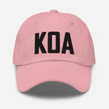 KOA Airport Code Embroidered Dad Hat Kailua Kona Hawaii - CRE PYT
