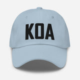 KOA Airport Code Embroidered Dad Hat Kailua Kona Hawaii - CRE PYT