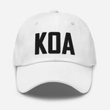 KOA Airport Code Embroidered Dad Hat Kailua Kona Hawaii - CRE PYT