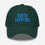 North Carolina Embroidered Dad Hat | Aqua Thread - CRE PYT