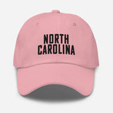 North Carolina Embroidered Dad Hat | Black Thread