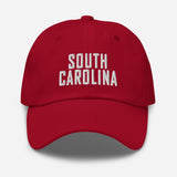 South Carolina Embroidered Dad Hat | White Thread - CRE PYT