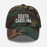 South Carolina Embroidered Dad Hat | White Thread - CRE PYT