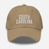 South Carolina Embroidered Dad Hat | White Thread - CRE PYT