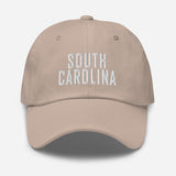 South Carolina Embroidered Dad Hat | White Thread - CRE PYT