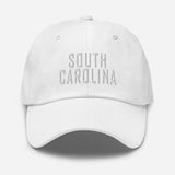 South Carolina Embroidered Dad Hat | White Thread - CRE PYT