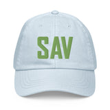 SAV Airport Code Pastel Savannah Georgia Embroidered Dad Hat - CRE PYT