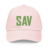 SAV Airport Code Pastel Savannah Georgia Embroidered Dad Hat - CRE PYT