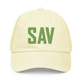 SAV Airport Code Pastel Savannah Georgia Embroidered Dad Hat - CRE PYT