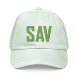 SAV Airport Code Pastel Savannah Georgia Embroidered Dad Hat - CRE PYT