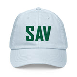 SAV Airport Code Pastel Savannah Georgia Embroidered Dad Hat - CRE PYT