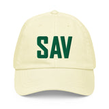 SAV Airport Code Pastel Savannah Georgia Embroidered Dad Hat - CRE PYT