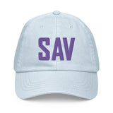SAV Airport Code Pastel Savannah Georgia Embroidered Dad Hat - CRE PYT