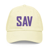 SAV Airport Code Pastel Savannah Georgia Embroidered Dad Hat - CRE PYT