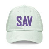 SAV Airport Code Pastel Savannah Georgia Embroidered Dad Hat - CRE PYT