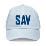 SAV Airport Code Pastel Savannah Georgia Embroidered Dad Hat