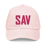 SAV Airport Code Pastel Savannah Georgia Embroidered Dad Hat