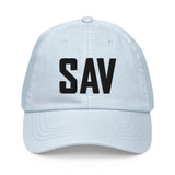 SAV Airport Code Pastel Savannah Georgia Embroidered Dad Hat