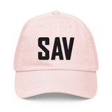 SAV Airport Code Pastel Savannah Georgia Embroidered Dad Hat