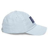 IOP Isle of Palms South Carolina Pastel Embroidered Navy Thread Hat - CRE PYT