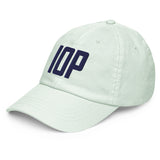IOP Isle of Palms South Carolina Pastel Embroidered Navy Thread Hat - CRE PYT