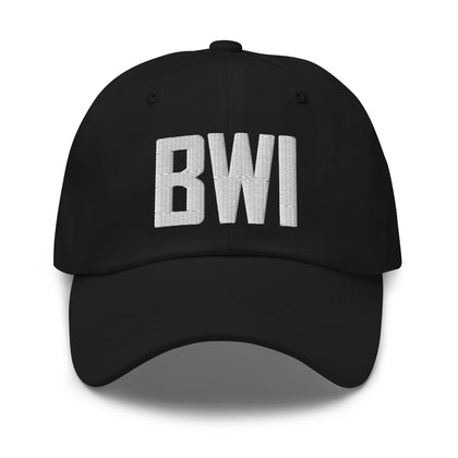 BWI Airport Code Embroidered Dad Hat Baltimore Maryland - CRE PYT
