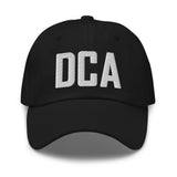 DCA Airport Code Embroidered Dad Hat Washington DC District of Columbia Arlington Virginia - CRE PYT