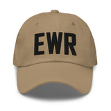 EWR Airport Code Embroidered Dad Hat Newark New Jersey - CRE PYT