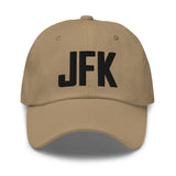 JFK Airport Code Embroidered Dad Hat Queens New York City NY Hat