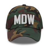MDW Airport Code Embroidered Dad Hat Chicago Illinois - CRE PYT